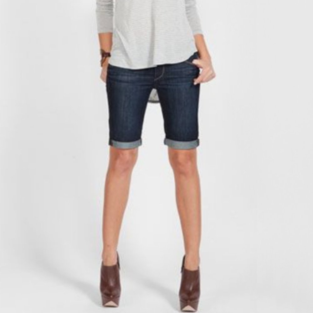 Paige Denim Jax Stretch Bermuda Shorts size 26